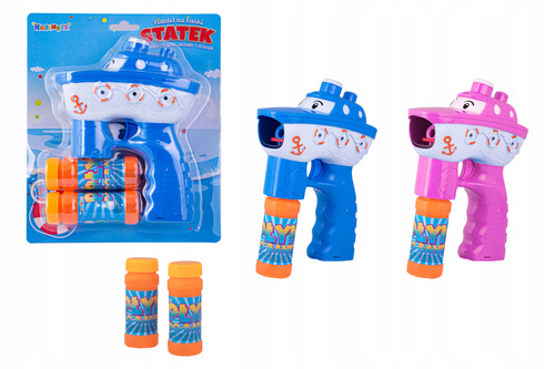 Pistolet Aparat Do Baniek Statek Wytwarzajacy Bańki Ze Światłem Dźwiękiem