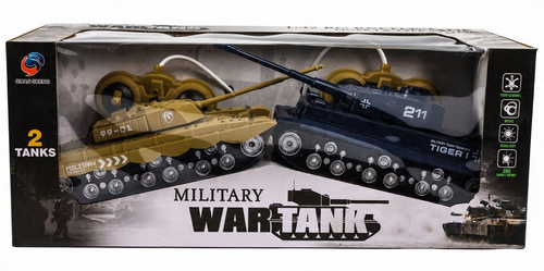 2X Czołg Zdalnie Sterowny Na Radio Zestaw Tiger I I Type 99