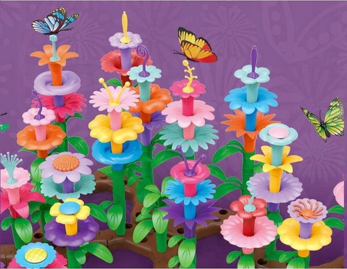 Kwiaty układanka Ogród Kreatywny Klocki 38 elementów