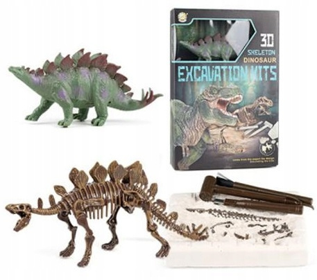 Skamielina Dinozaura Do Wydobycia Z Figurką Dinozaura Mały Archeolog Zabawa