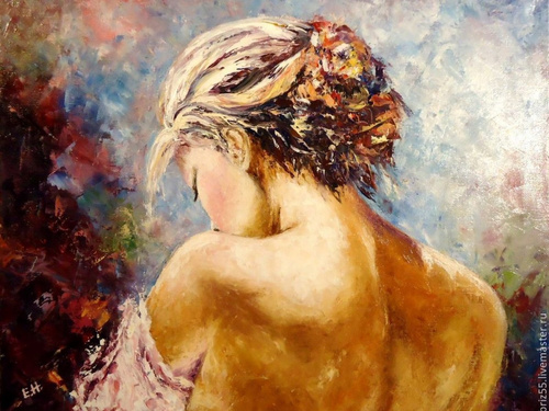 Malowanie Po Numerach Kobieta Akt 50X40 Cm Na Ramie