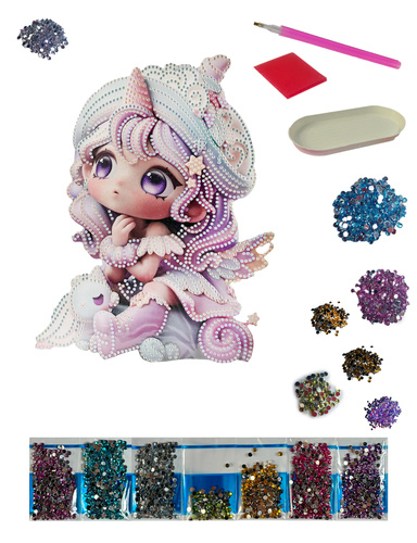 DIAMENTOWA MOZAIKA HAFT DIAMENTOWY DZIEWCZYNKI 23x30 CM 10 WZORÓW