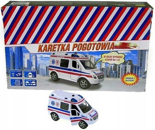 Samochód Pogotowie R Z Dźwiękiem Małe Auto Resorak Dla Dzieci