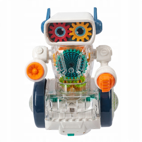 Robot Z Trybikami Na Kółkach Z Kolorowym Światłem I Dźwiękiem
