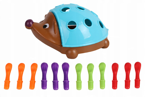 Kolorowy Jeż Z Kolcami Do Nauki Liczenia - 14 Elementów Edukacyjny