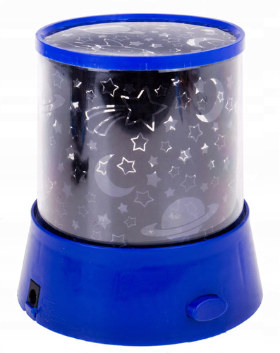 Projektor Lampka Z Motywem Kosmosu Zmienne/ Stałe Kolory Na USB Niebieski