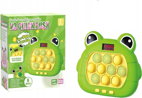 Gra Zręcznościowa Pop It Popit Antystresowa Żaba Z Wyświetlaczem