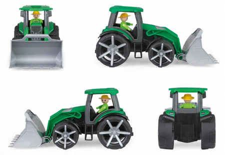 Spychacz Truxx Lena Traktor Zielony Pojazd 34 Cm + Figurka