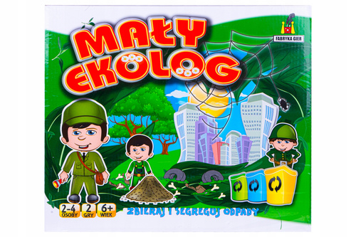 Gry Planszowe Mały Ekolog - Gra Dla Najmłodszych Edukacyjna