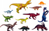 Dinozaury Figurki Zwierzęta Prehistoryczne Zabawa Akcesoria Wulkan Drzewa