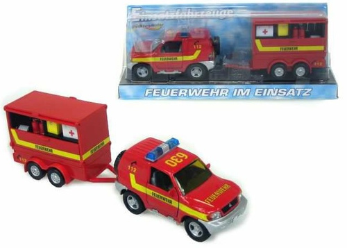 AUTO MET.STRAŻ OSOB+PRZYCZEPA PLATF.ZE ŚCIANKĄ/ WS 12