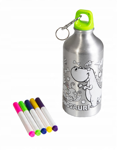 Bidon Butelka Zestaw Kreatywny Do Malowania Z Pisakami 500 Ml