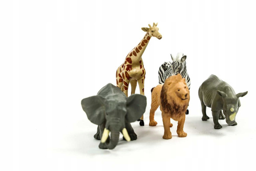 Zwierzęta Dzikie Figurki 6 Szt
