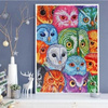 Diamentowa Mozaika Haft Mandala 7D Mozaika Sowy 30X40