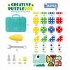 Klocki 3D Dinozaur Do Skrecania W Walizce Manualny Zestaw Z Narzędziami