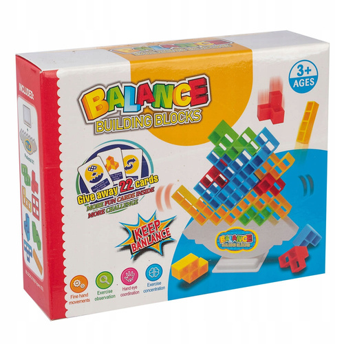 Gra Układanika Logiczna Rozwijająca Balansujące Klocki Tetris