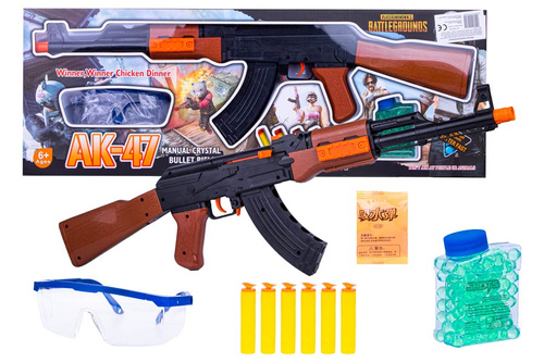 KARABIN AK-47 NA KULKI WODNE, STRZAŁKI KARTON / 24
Wymiary op 66,5x6x23,5 cm / Wymiary szt 63x17,8 cm / Waga 696 g