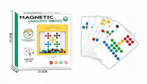 Magnetyczna Tablica Mozaika Układanka Montessori Dla Dzieci Karty