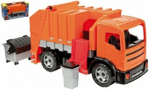 Śmieciarka Lena Pomarańczowa Seria Maxi, 3 Osie