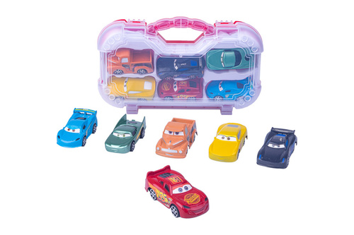 Zestaw samochodów 6x CARS w walizce z napędem