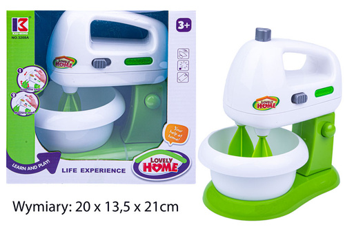 MIKSER HOME ZIELONO- BIAŁY B/O  KARTON PAK 48/24
Wymiary: 20 x 13,5 x 21cm