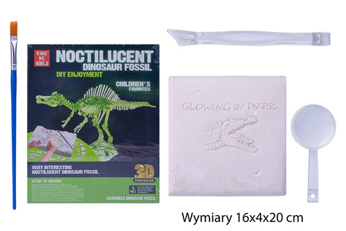 SKAMIELINA DINOZAUR SZKIELET WYKOPALISKA ZIELONY