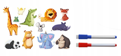 Magnetyczna Tablica Układanka 41 Elementów Biała Tablica Na Odwrocie