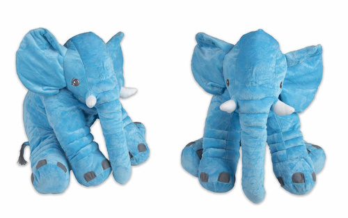 PLUSZOWY SŁOŃ SŁONIK MASKOTKA PRZYTULANKA PODUSZKA NIEBIESKI