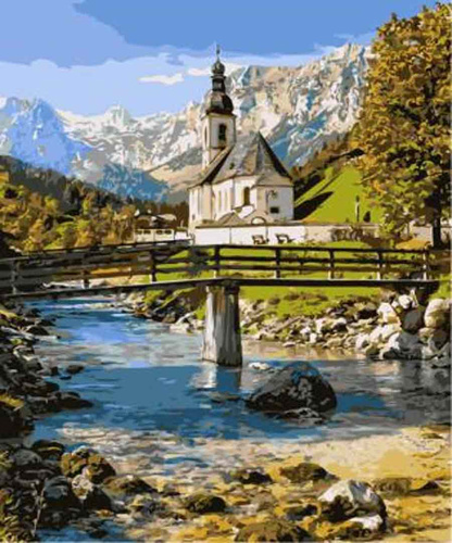 OBRAZ DO MALOWANIA PO NUMERACH KAPILICA POTOK