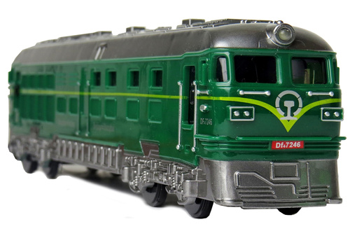 Lokomotywa Zabawkowa Ciuchcia Kolej Nowoczesna Realistyczny Model 23 Cm