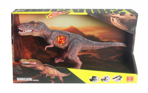 DINOZAUR T-REX DŹWIĘK NA BRZUCHU , RUCHOME ELEMENTY KARTON PAK 30/60 
25x9x12
