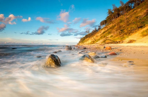 Malowanie Po Numerach Morze Skalista Plaża 40X50 Z Ramą Kreatywne