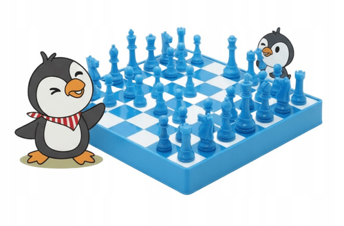 Szachy Dziecięce Pingwiny Gra Strategiczna Do Nauki Dzieci Gry W Szachy