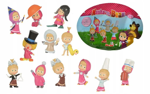 Masza Niedźwiedź Figurki Saszetki Kolekcjonerskie