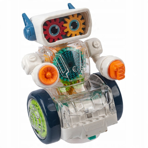 Robot Z Trybikami Na Kółkach Z Kolorowym Światłem I Dźwiękiem