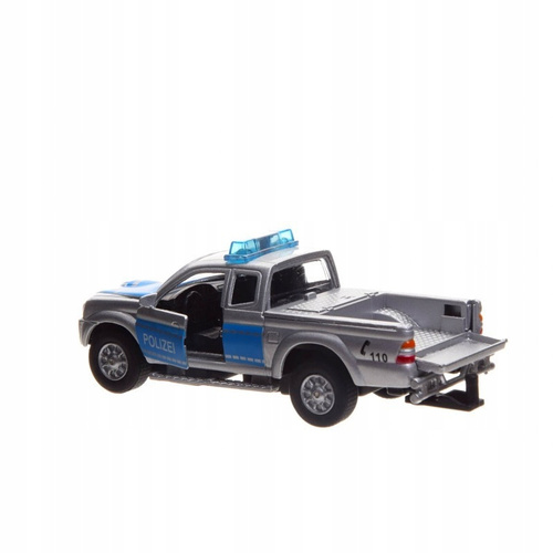 POLICJA MITSUBISHI PICK-UP METAL Z ŁODZIĄ DŹWIĘKI