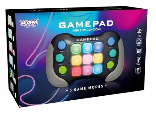 Gra Zręcznościowa Pop It Popit Antystresowa GamePad Guziki Do Wciskania