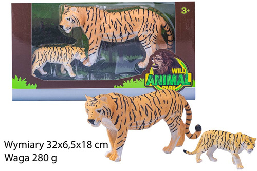 TYGRYSY 2 SZT PAK 72  
Wymiary 32x6,5x18 cm / Waga 280 g