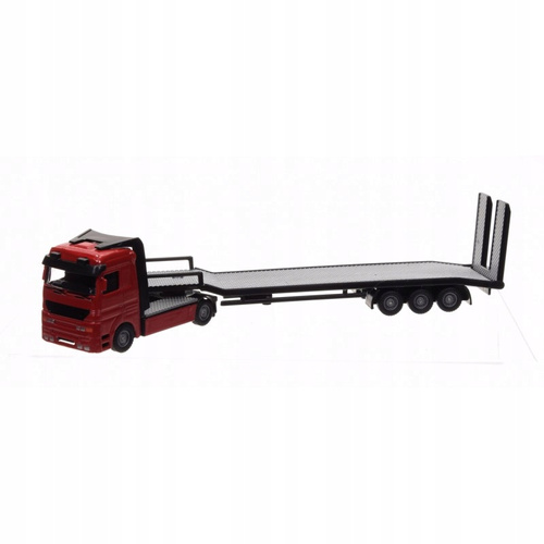 Autotransporter Z Dwoma Pojazdami Budowlanymi Metalowymi