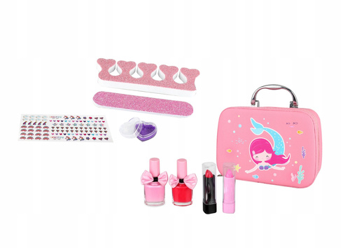 ZESTAW PIĘKNOŚCI KOSMETYKÓW MALOWIDŁA W KUFERKU DLA DZIEWCZYNEK