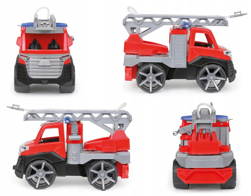 Pojazd Straż Pożarna Truckx2 Wytrzymałe Auto Psika Wodą Z Figurką 37 Cm