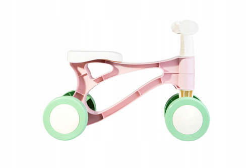 Rowerek Biegowy Lena Jeździk Do Odpychania Lekki 18M+ Pastelowy Róż