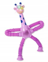 Żyrafa Z Przyssawkami I Kończynami Rurkami Antystresowy Świecąca