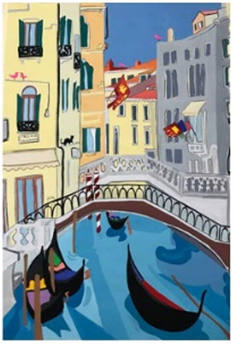 Malowanie Po Numerach Wenecki Most 50x40 Z Ramą Kreatywne