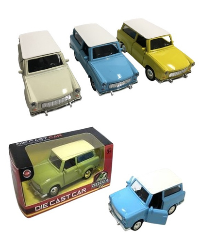 AUTO TRABANT KOMBI, pak 144 
samochodzik zabawkowy z otwieranymi drzwiami, 
różne warianty kolorystyczne