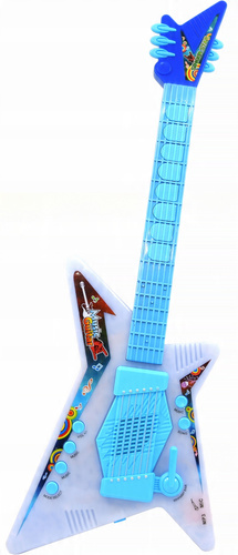 Gitara Elektryczna Dla Dzieci Z Okularami Świecącymi I Mikrofonem