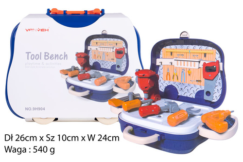 NARZĘDZIA W WALIZCE GRANAT MINI WARSZTRAT PAK 48/24
Dł 26cm x Sz 10cm x W 24cm 
Waga : 540 g