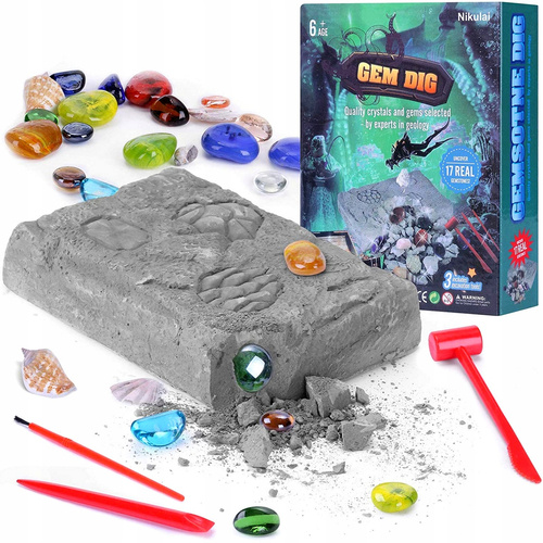 Kopalnia Kryształów Diamentów Wykopaliska Archeolog 17 Kamieni