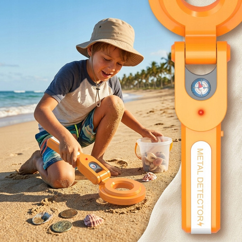 Wykrywacz Metali Zabawka Na Plażę Detektor Metalu Małego Odkrywcy 19 Cm