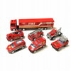Zestaw 3 Autek Strażackich Straż Pożarna Wytrzymałych Realistycznych